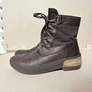 Merrell Womens Have Mid Lace-up Waterproof Brown Boots Size 7 Insulated Comfort